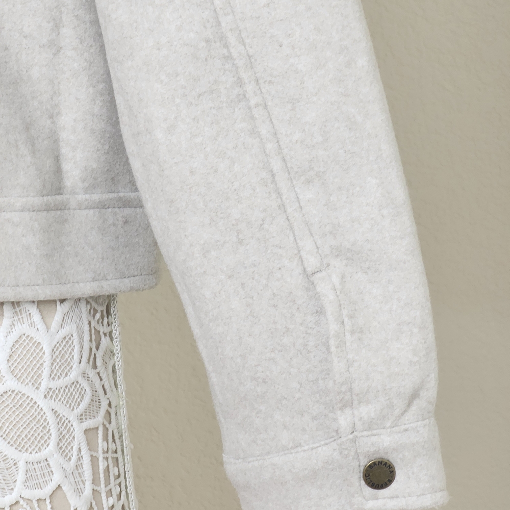 Banana Republic Women's Light Gray Polyester Jacket Size L - Picture 4 of 11